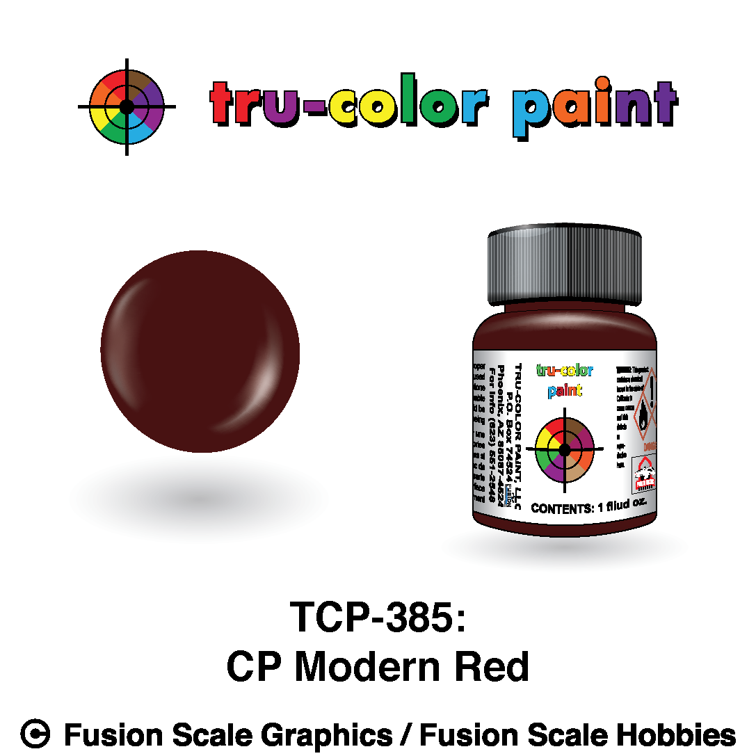 Tru Color Paint CP Rail Modern Red  1oz - 385