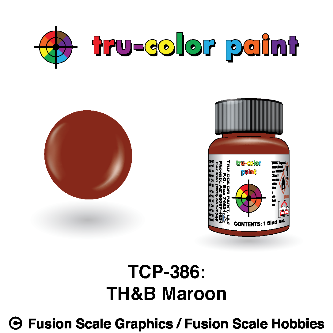 Tru Color Paint Toronto Hamilton & Buffalo Maroon 1oz - 386