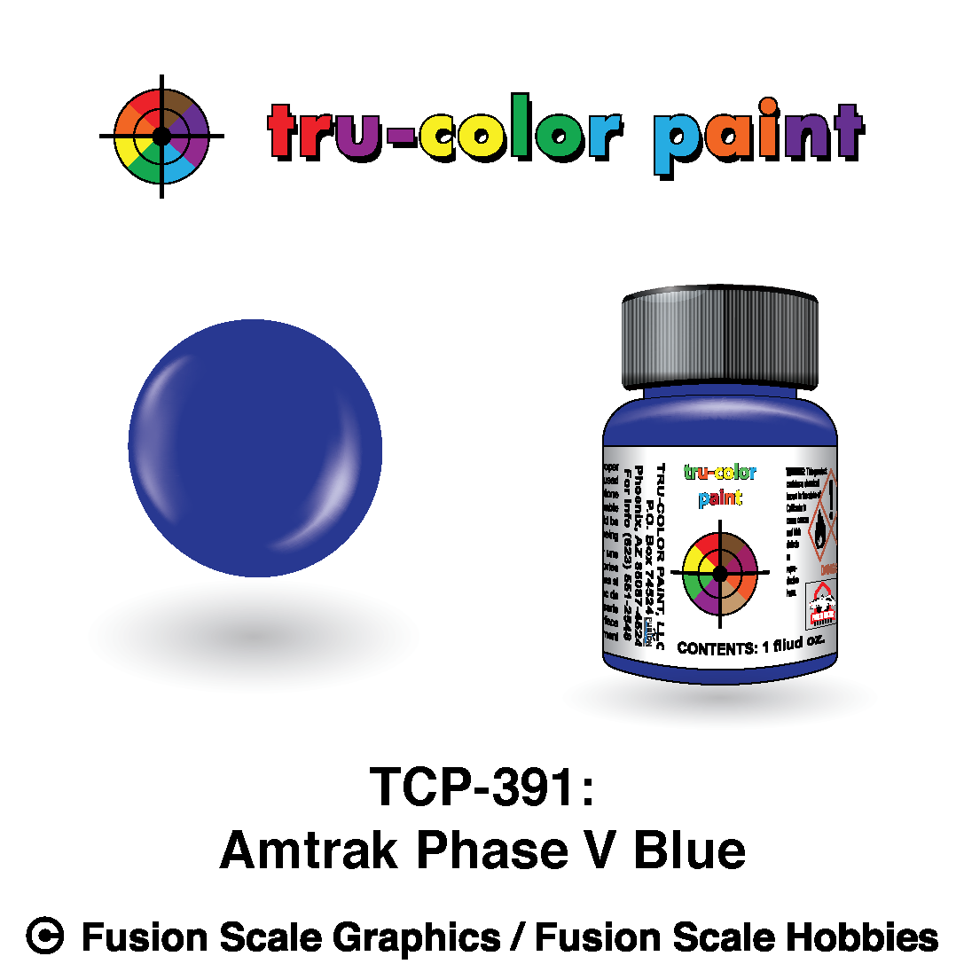 Tru Color Paint Amtrak Phase V Blue 1oz - 391