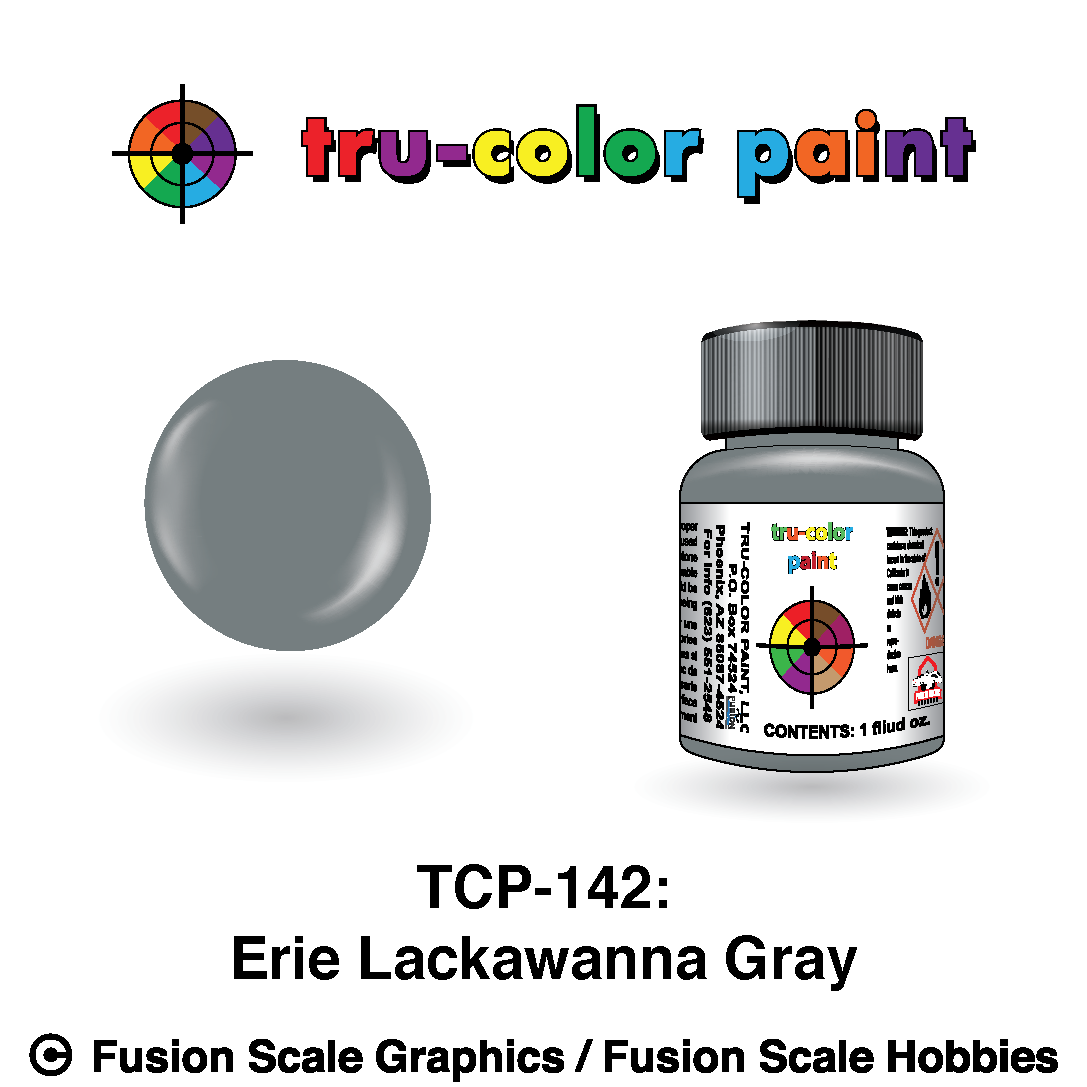 Tru Color Paint Erie Lackawanna Gray 1oz - 142