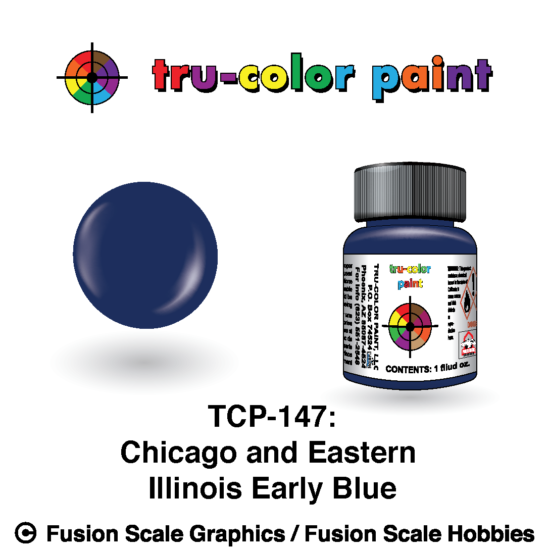 Tru Color Paint Chicago and Eastern Illinois Early Blue 1oz - 147