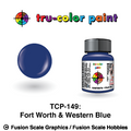 Tru Color Paint Fort Worth & Western Blue 1oz - 149