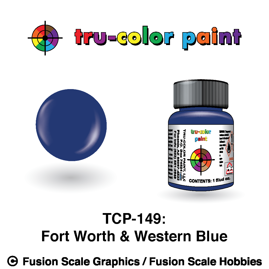 Tru Color Paint Fort Worth & Western Blue 1oz - 149