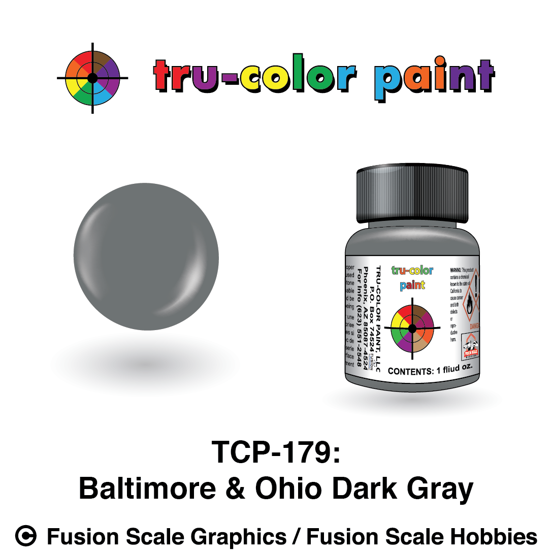Tru Color Paint C&O/B&O Gray 1oz - 179