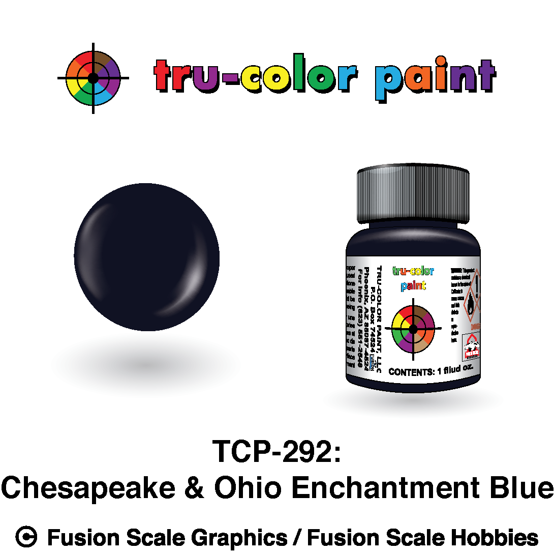 Tru Color Paint Chesapeake & Ohio Enchantment Blue  1oz - 292