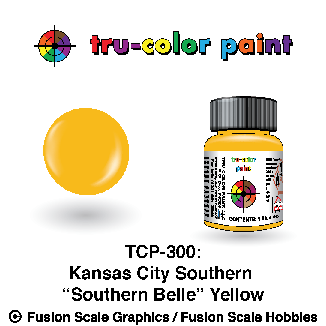 Tru Color Paint Kansas City Southern "Southern Belle" Yellow 1oz - 300
