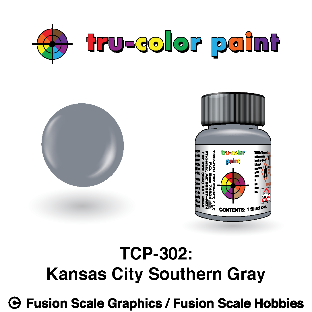 Tru Color Paint Kansas City Southern Gray 1oz - 302