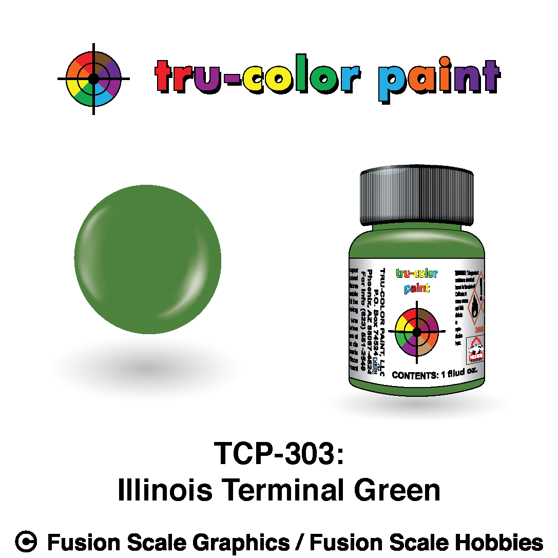 Tru Color Paint Illinois Terminal Green 1oz - 303