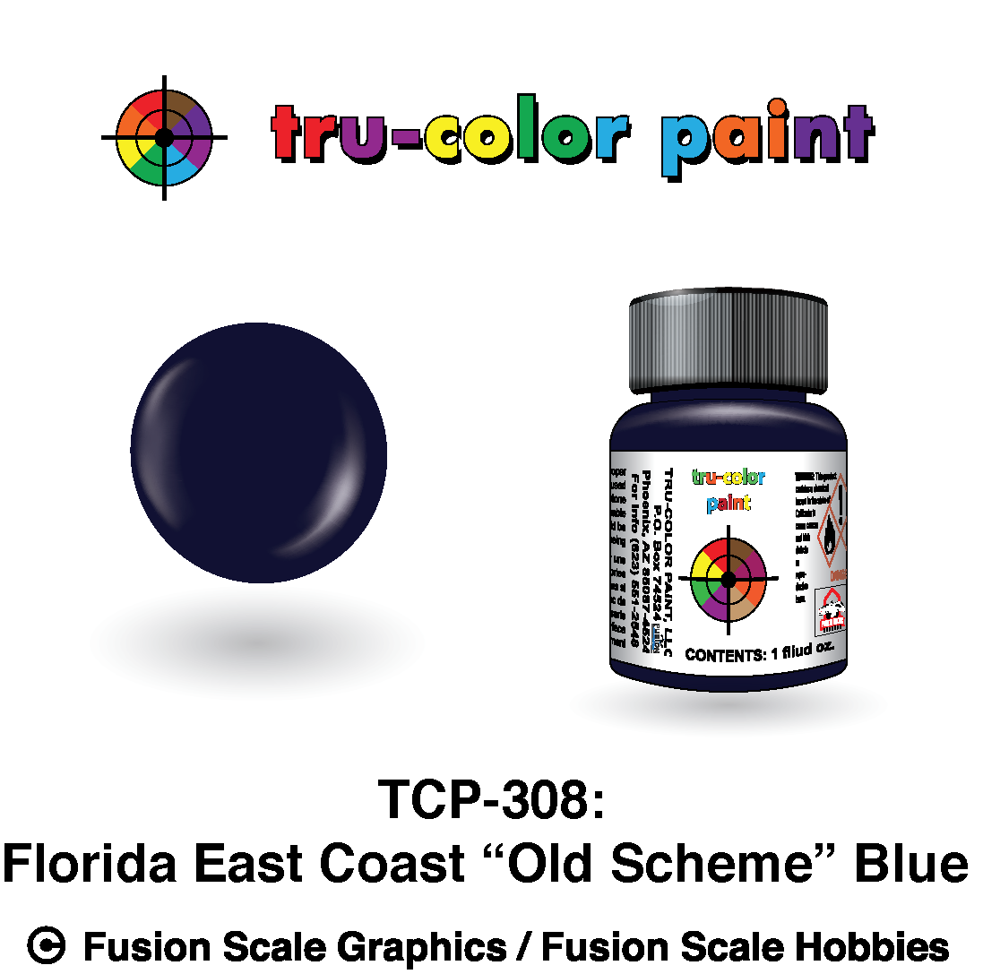 Tru Color Paint Florida East Coast "Old Scheme" Blue 1oz - 308