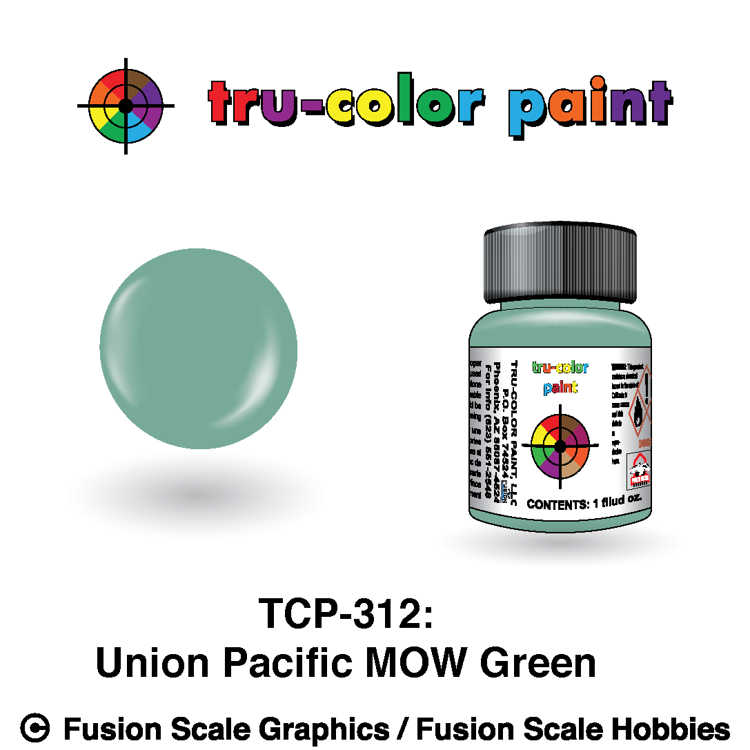 Tru Color Paint Union Pacific MOW Green 1oz - 312