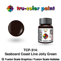 Tru Color Paint Seaboard Coast Line Jolly Green 1oz - 314
