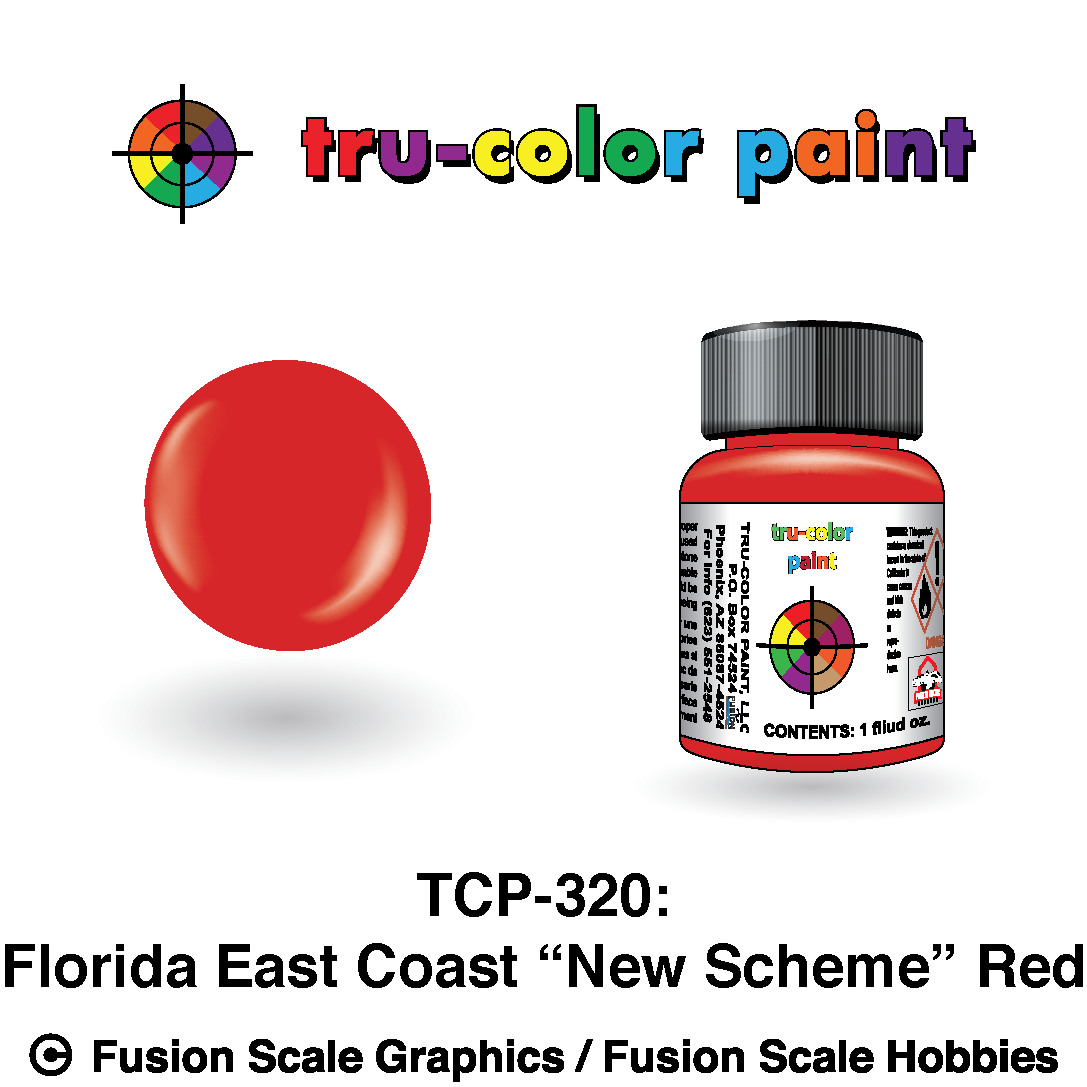 Tru Color Paint Florida East Coast Red (New Scheme)  1oz - 320
