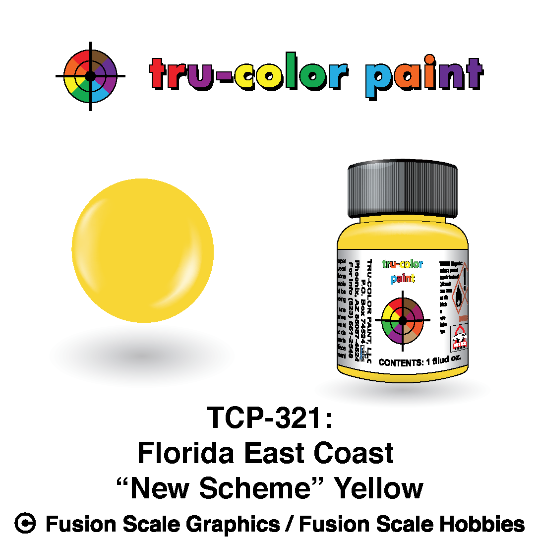 Tru Color Paint Florida East Coast Yellow (New Scheme) 1oz - 321