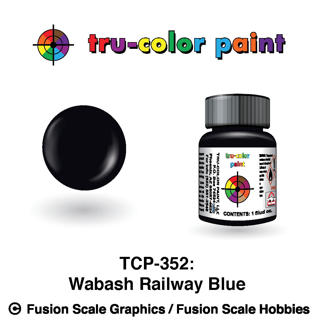 Tru Color Paint Wabash Railway Blue 1oz - 352