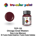 Tru Color Paint Chicago Great Western Soo Line Maroon 1oz - 132