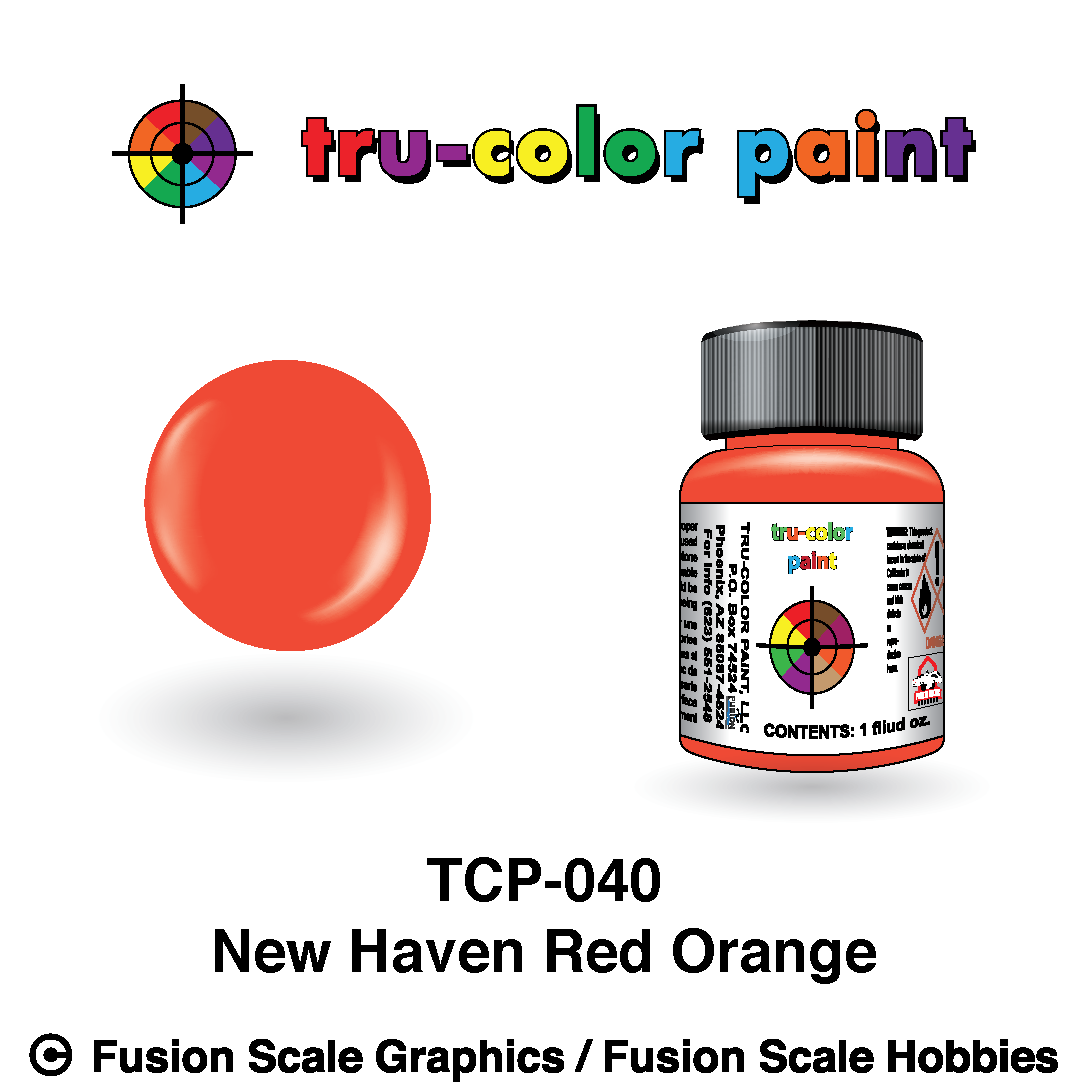 Tru Color Paint New Haven Red/Orange 1oz - 040