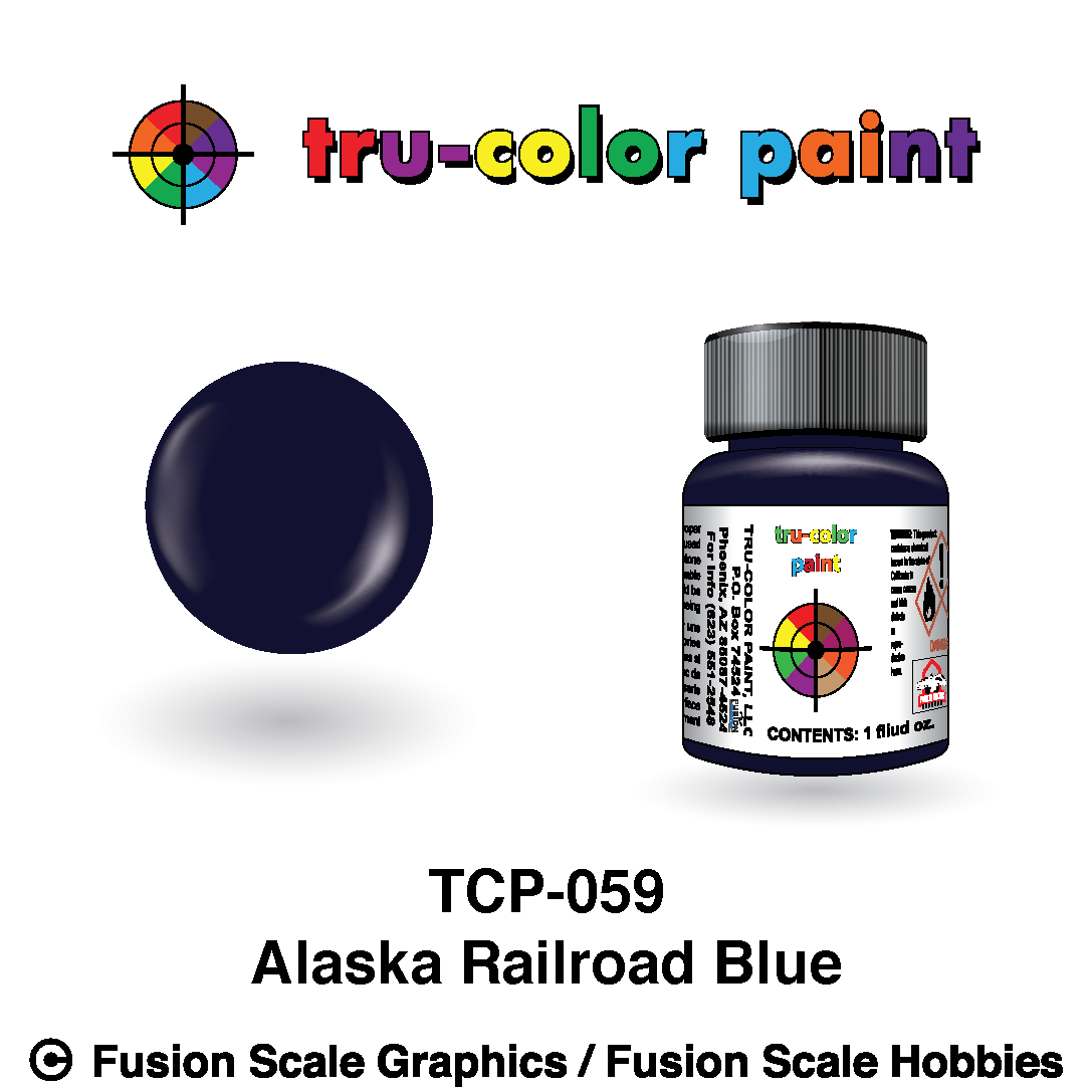 Tru Color Paint Alaska Railroad Blue 1oz - 059