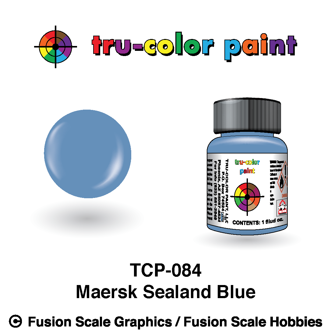 Tru Color Paint Container Maersk Sealand Blue 1oz - 084