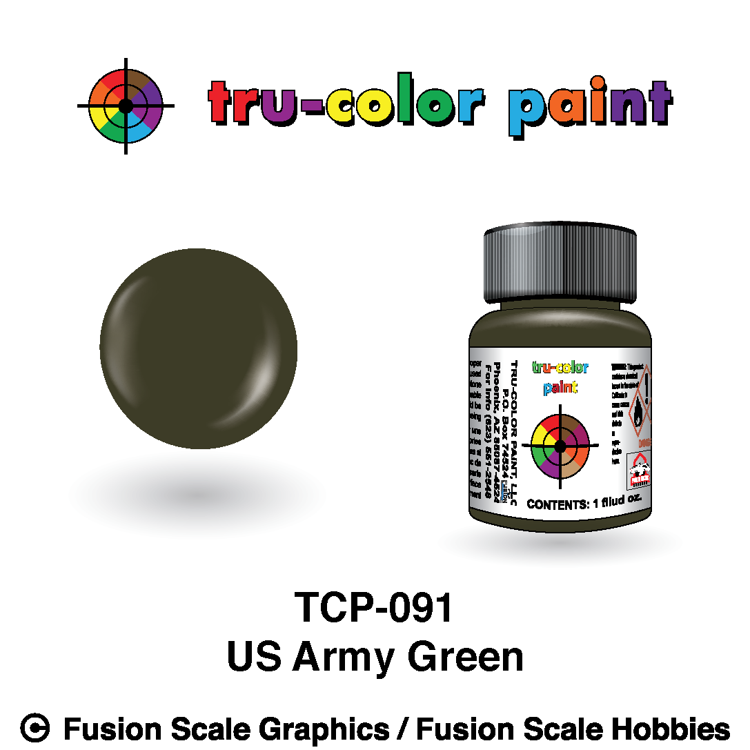 Tru Color Paint US Army Green 1oz - 091