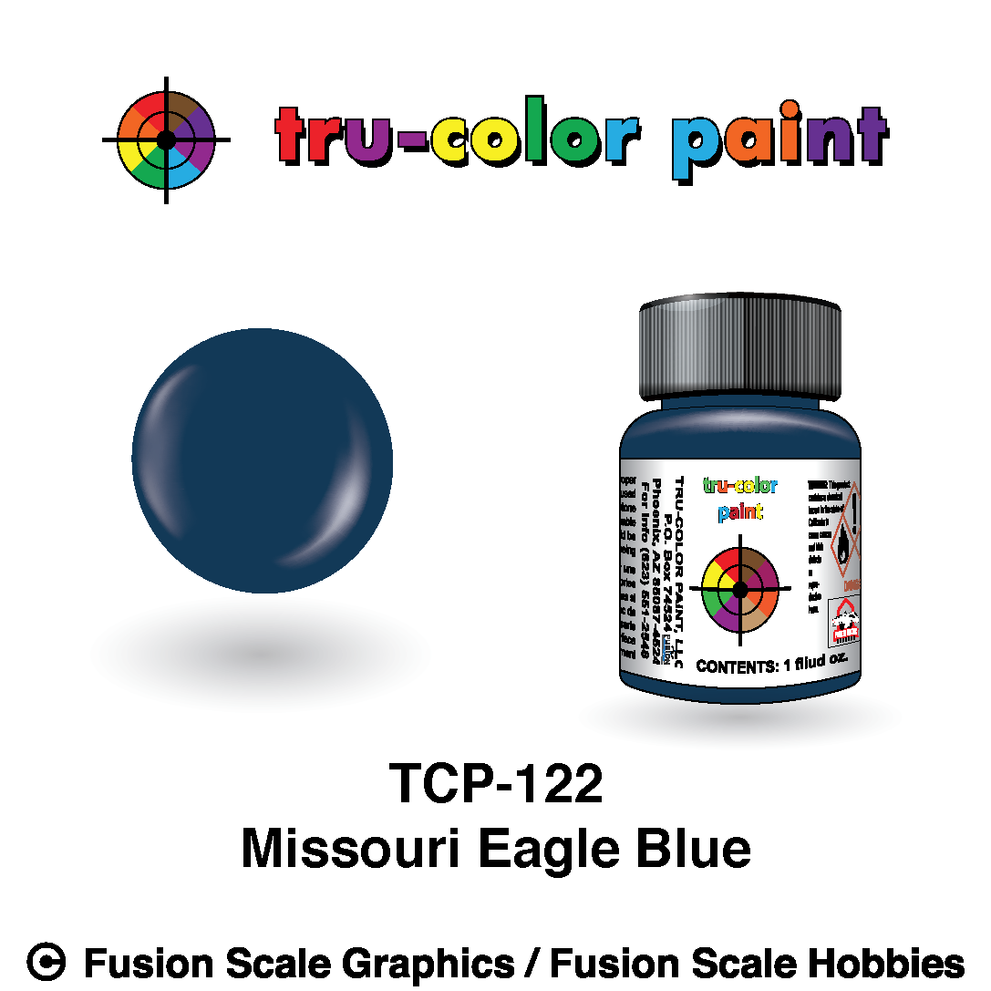 Tru Color Paint Missouri Eagle Blue 1oz - 122