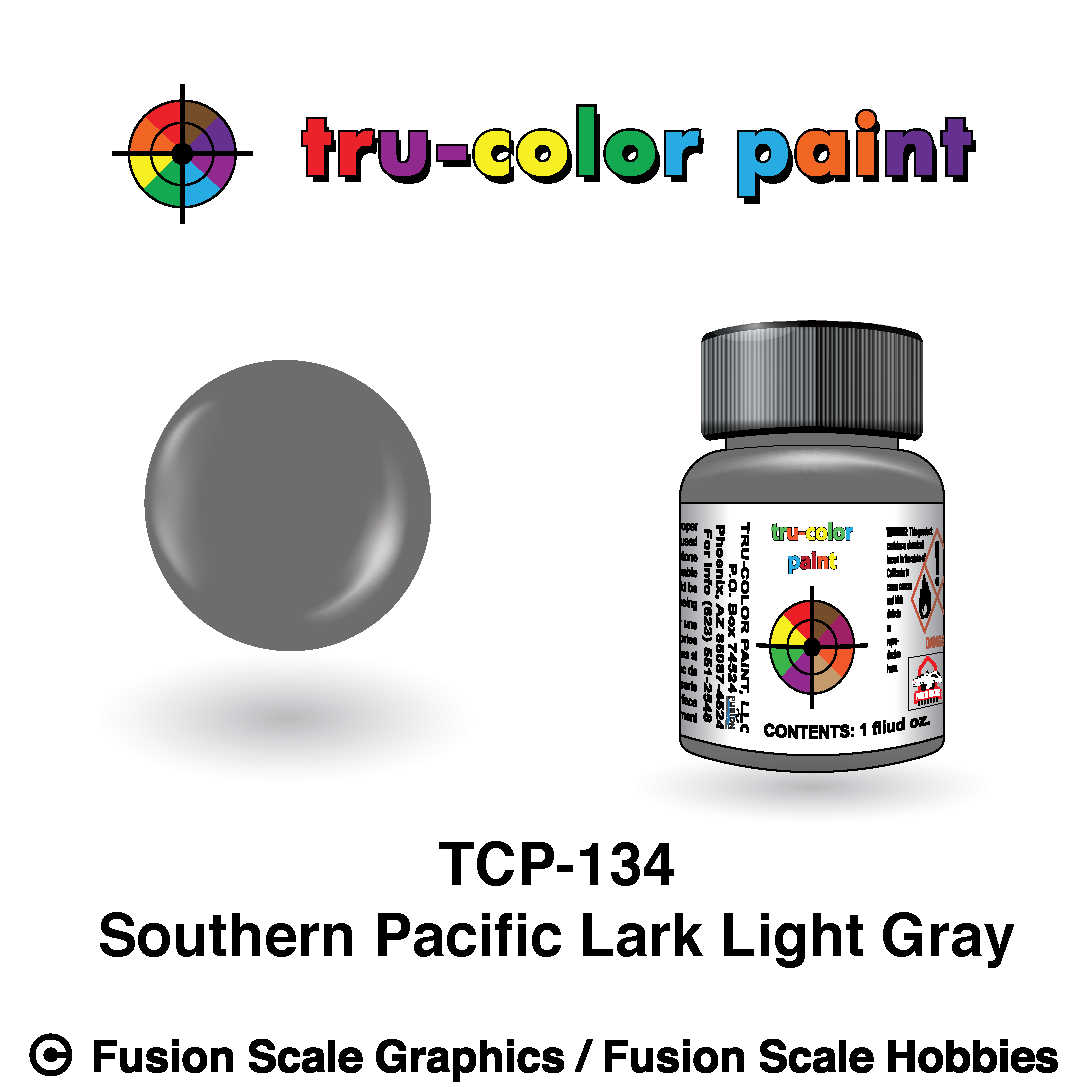 Tru Color Paint Southern Pacific Lark Light Gray 1oz - 134